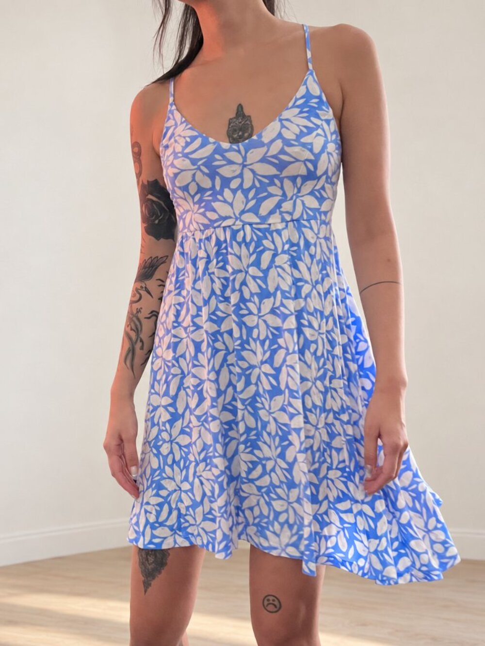 Body Glove Ivy Floral Strappy Back Swim Cover-Up Dress/SundressSize S